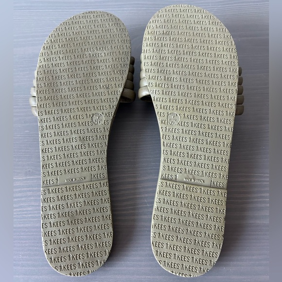 TKEES Size 7 Olive Green Serena Slide Sandals - Picture 4 of 9